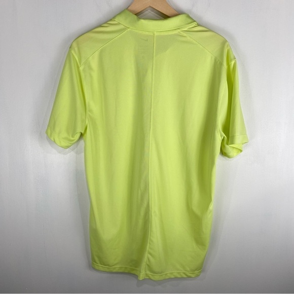 Nike Dri-Fit Polo‎ Golf Pullover T-Shirt Top Sporty Athletic Yellow Size Medium - Picture 5 of 5